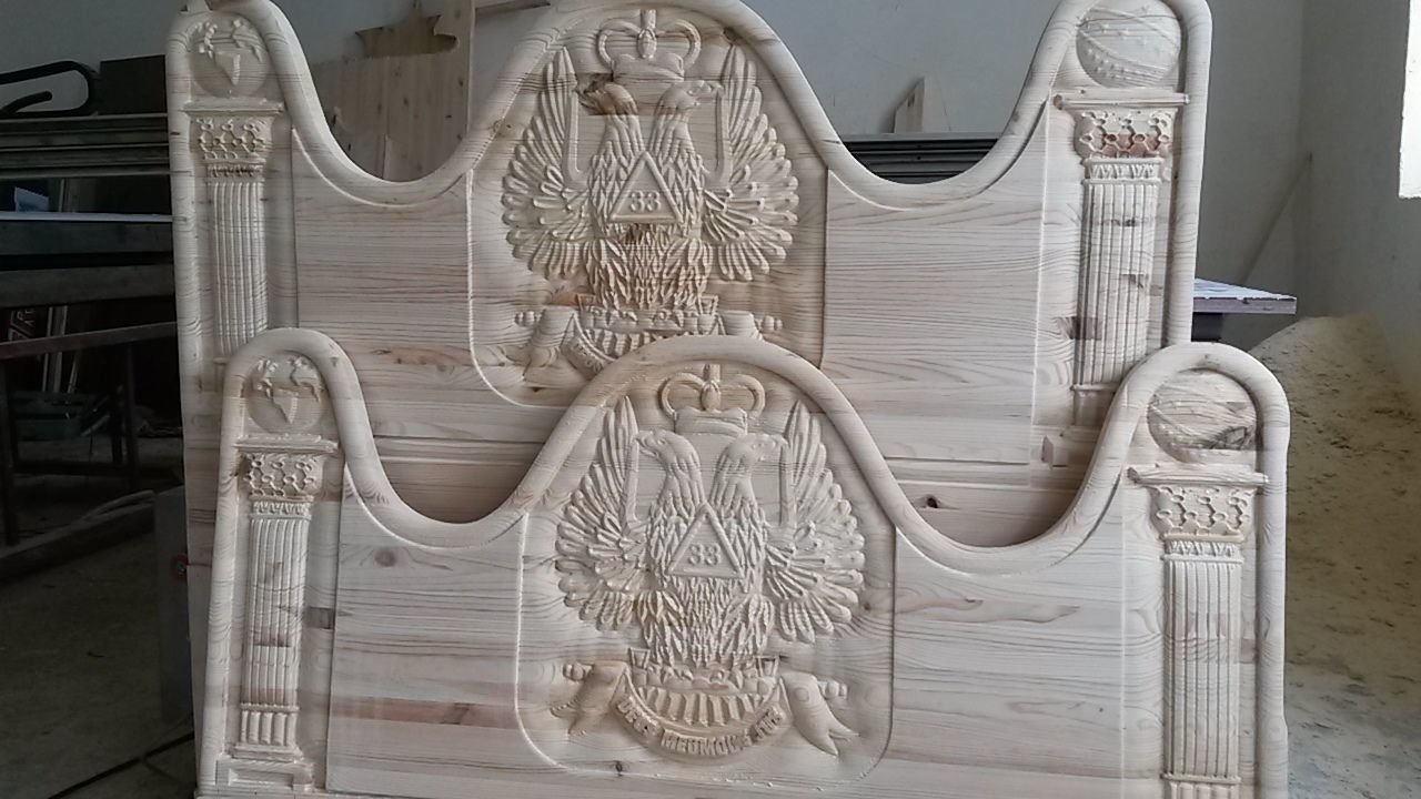 Scottish Rite 33rd Degree Wings Up Masonic for CNC 3D Router 3D print model_7