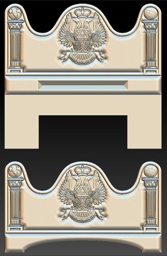 Scottish Rite 33rd Degree Wings Up Masonic for CNC 3D Router 3D print model