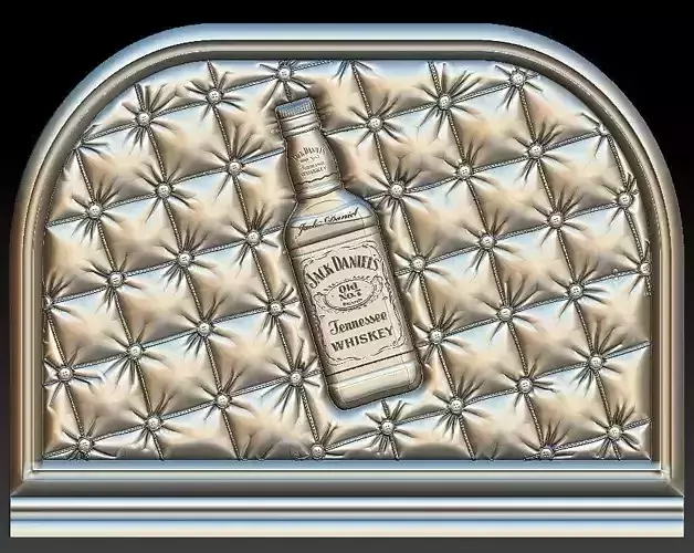 Jack Daniels headboard for CNC 3D Router 3D print model