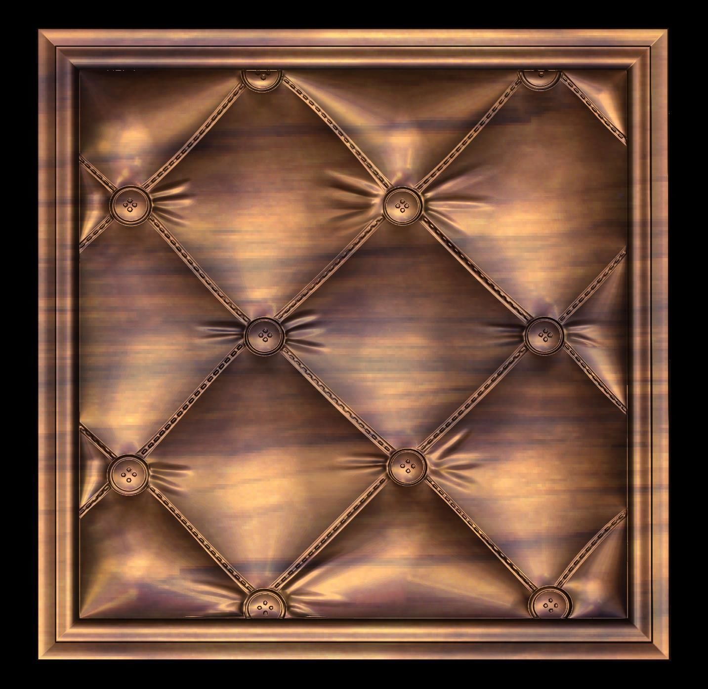 Upholstered with picture frame for CNC 3D Router 3D print model_5