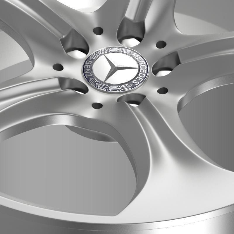 Mercedes Benz S 400 hybrid rim 3D model_5