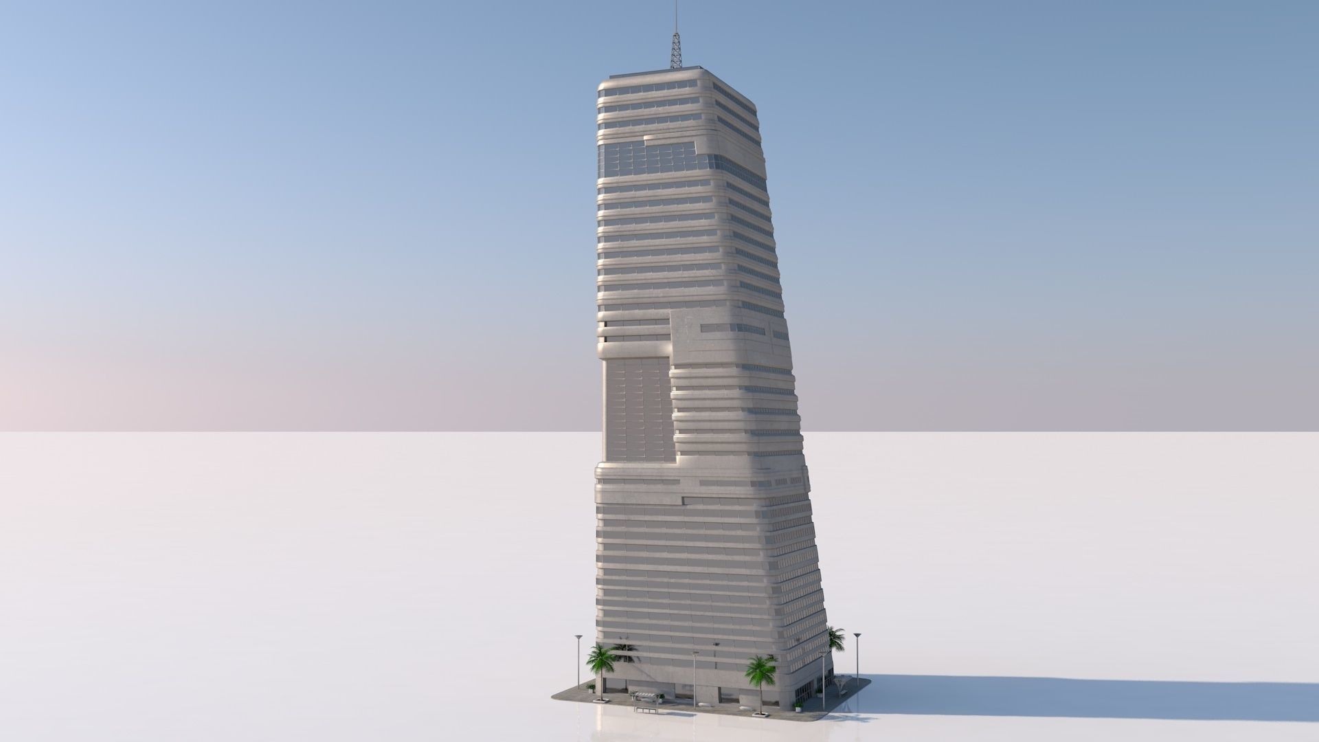 futuristic skyscrapers 3D model_5