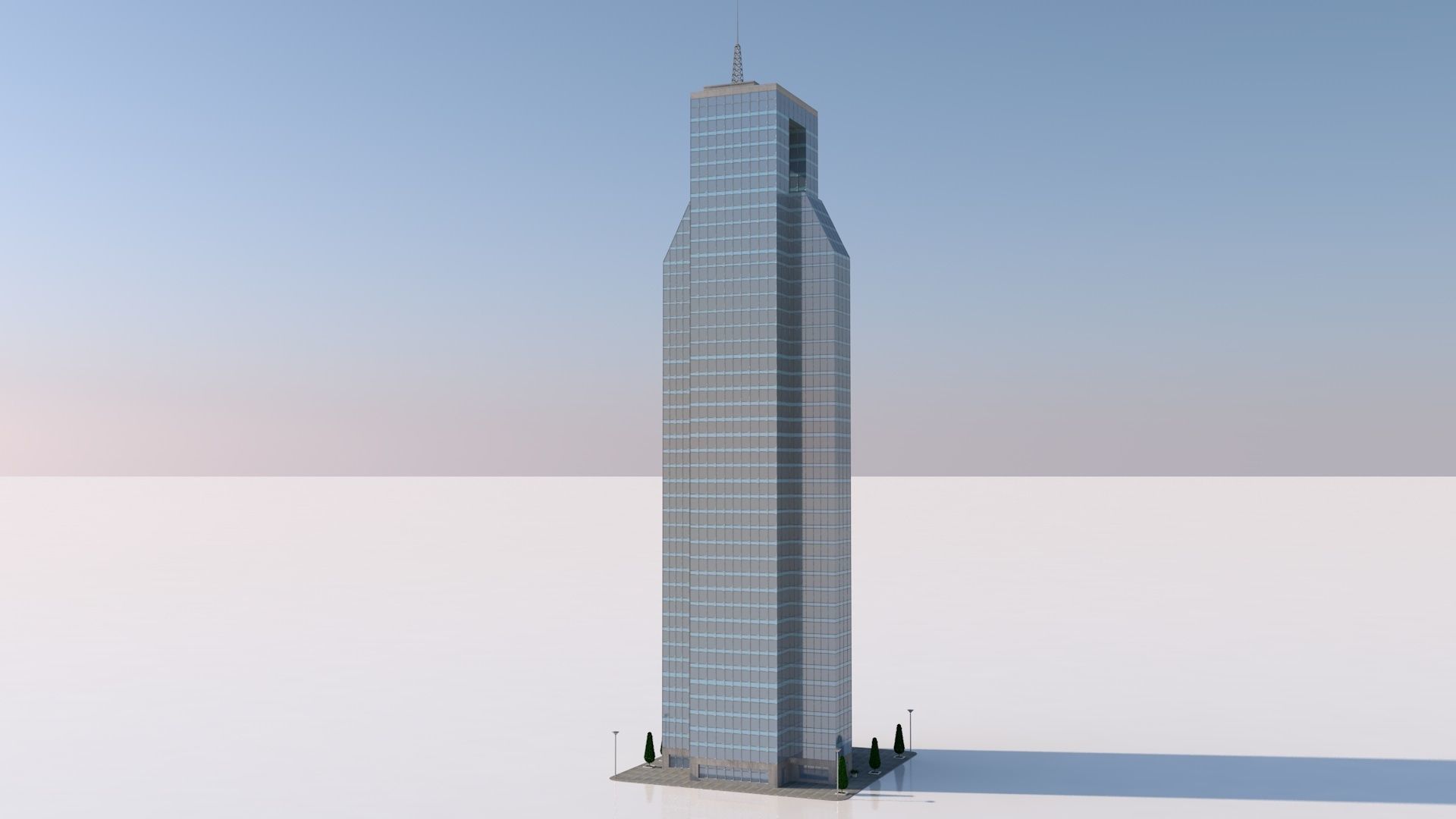 futuristic skyscrapers 3D model_8