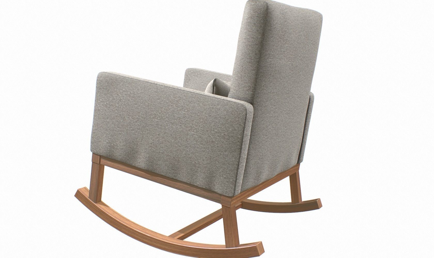 Rocking Chair V2 Low-poly 3D model_10