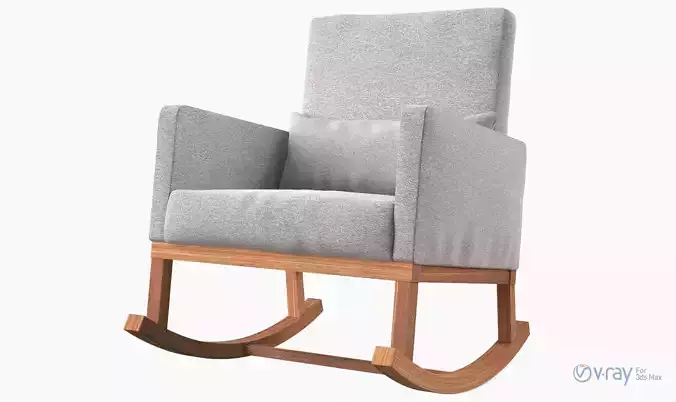 Rocking Chair V2 Low-poly 3D model