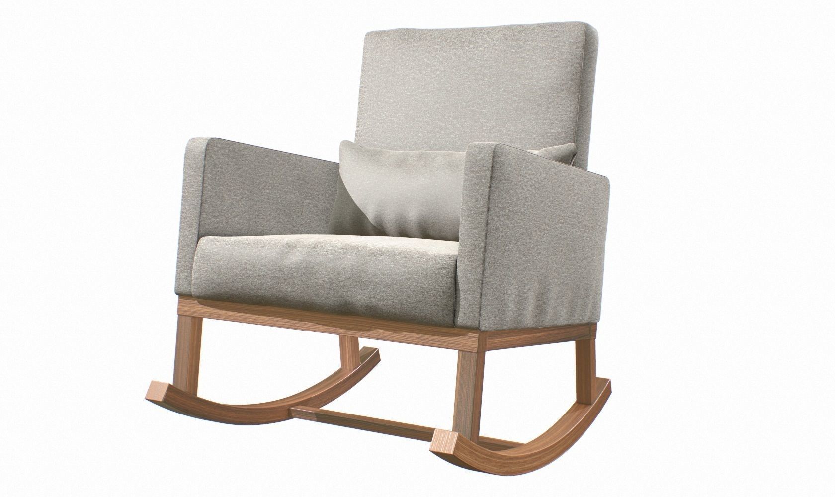 Rocking Chair V2 Low-poly 3D model_4