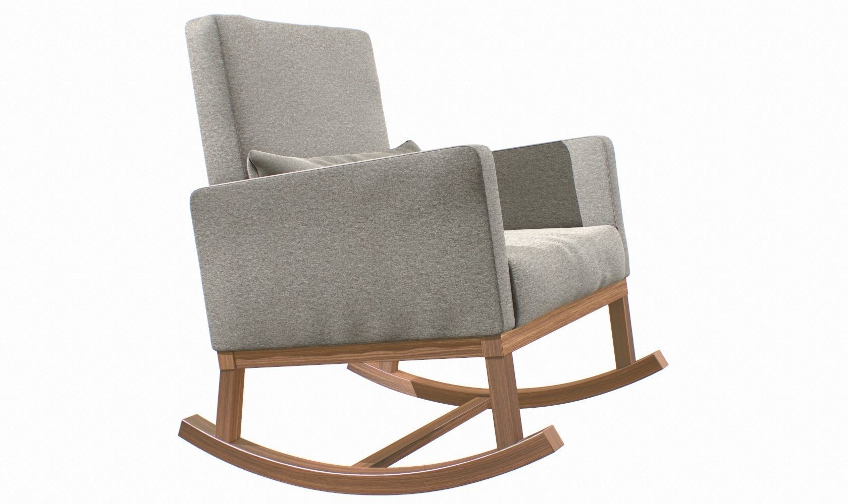 Rocking Chair V2 Low-poly 3D model_6