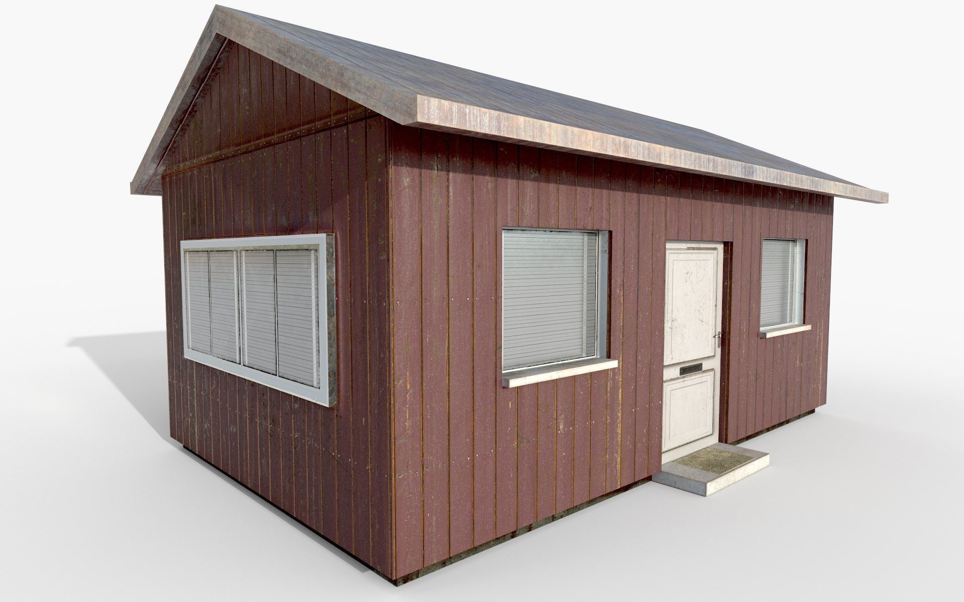 Wooden House - Game-Ready - AR VR - PBR Low-poly 3D model_6