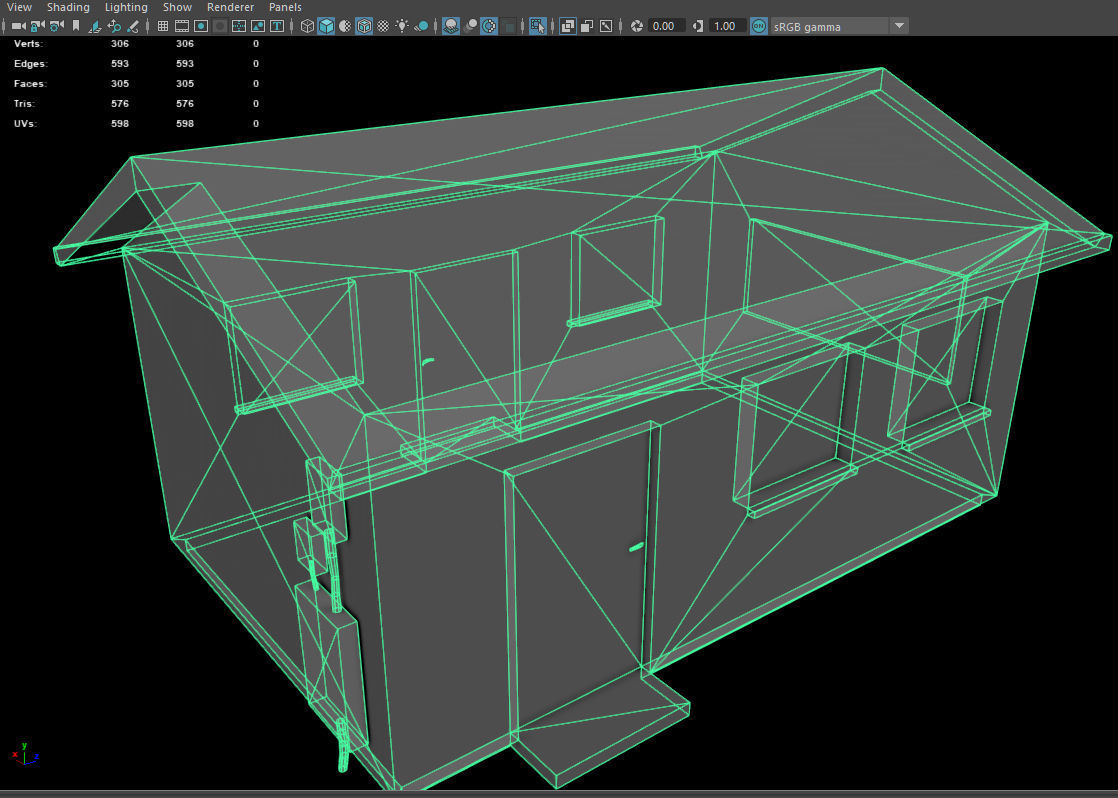 Wooden House - Game-Ready - AR VR - PBR Low-poly 3D model_15