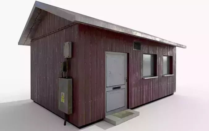 Wooden House - Game-Ready - AR VR - PBR Low-poly 3D model
