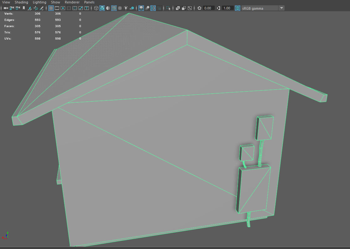 Wooden House - Game-Ready - AR VR - PBR Low-poly 3D model_12