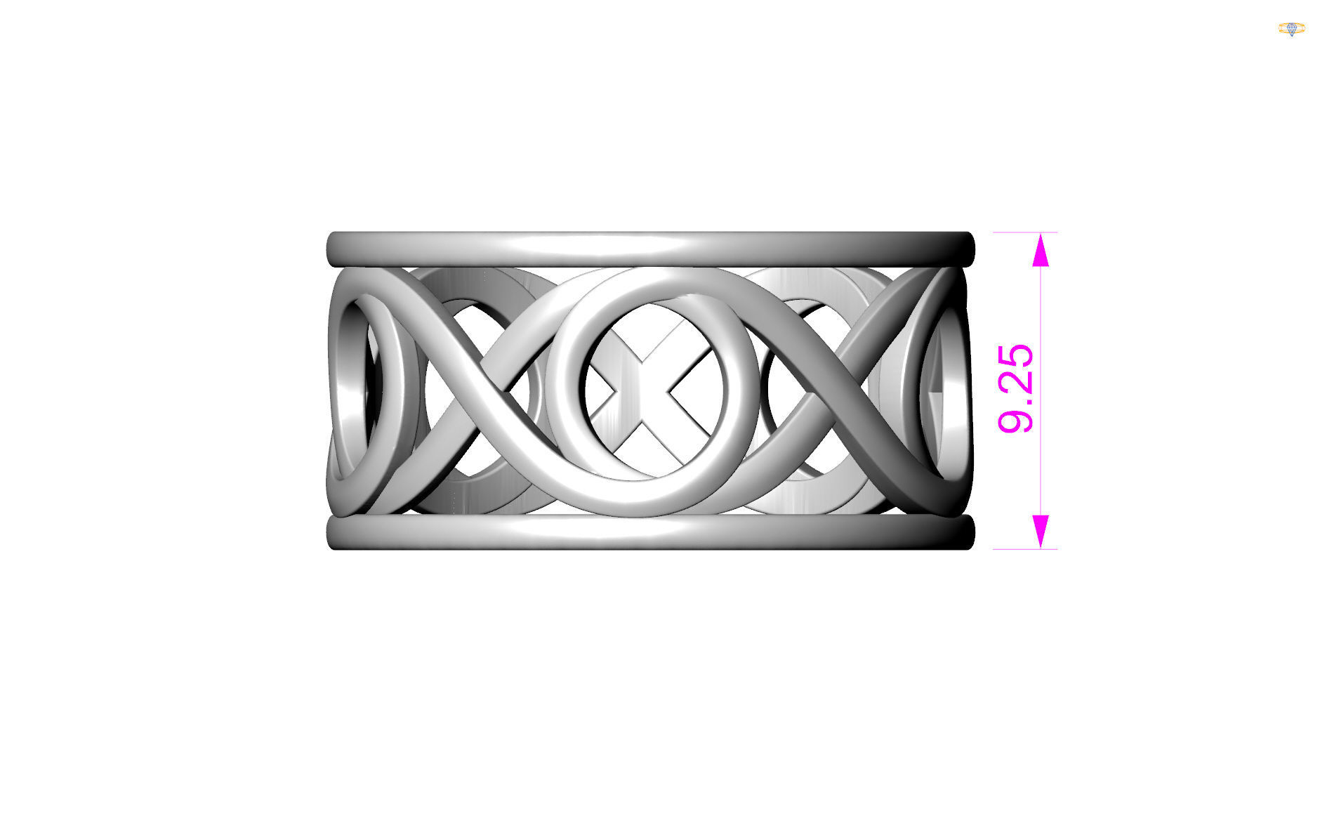 ring 0057 3D print model_8
