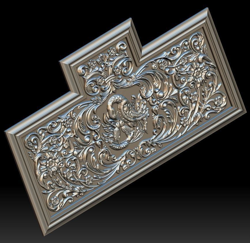 Religious Relief for CNC 3D Router 3D model_3