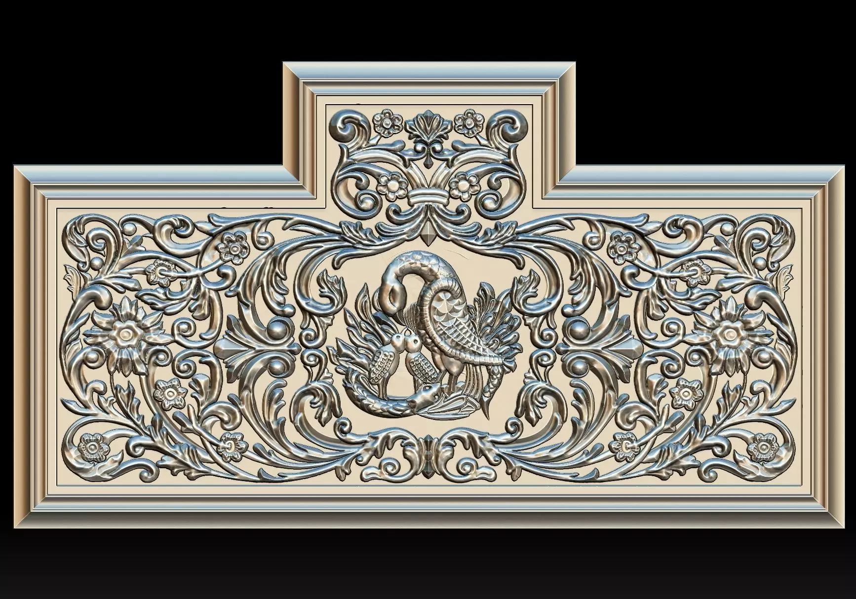 Religious Relief for CNC 3D Router 3D model_0