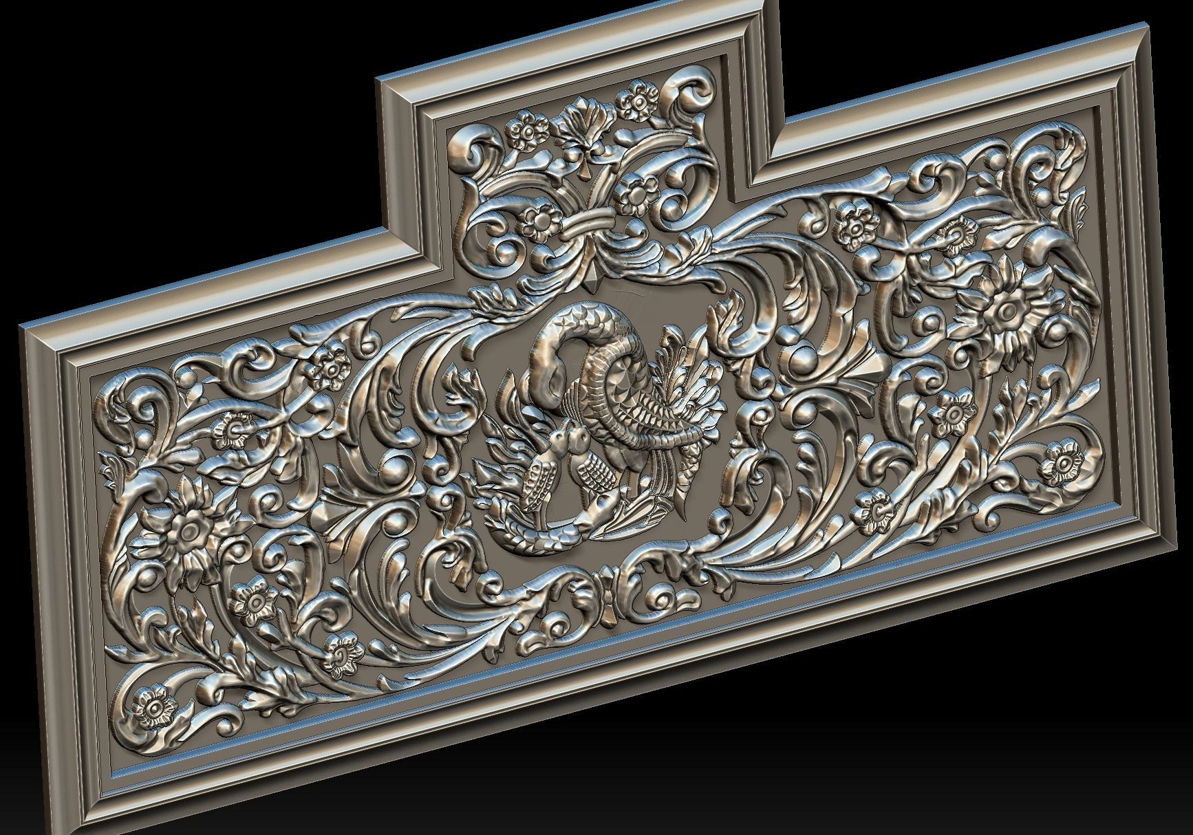 Religious Relief for CNC 3D Router 3D model_1