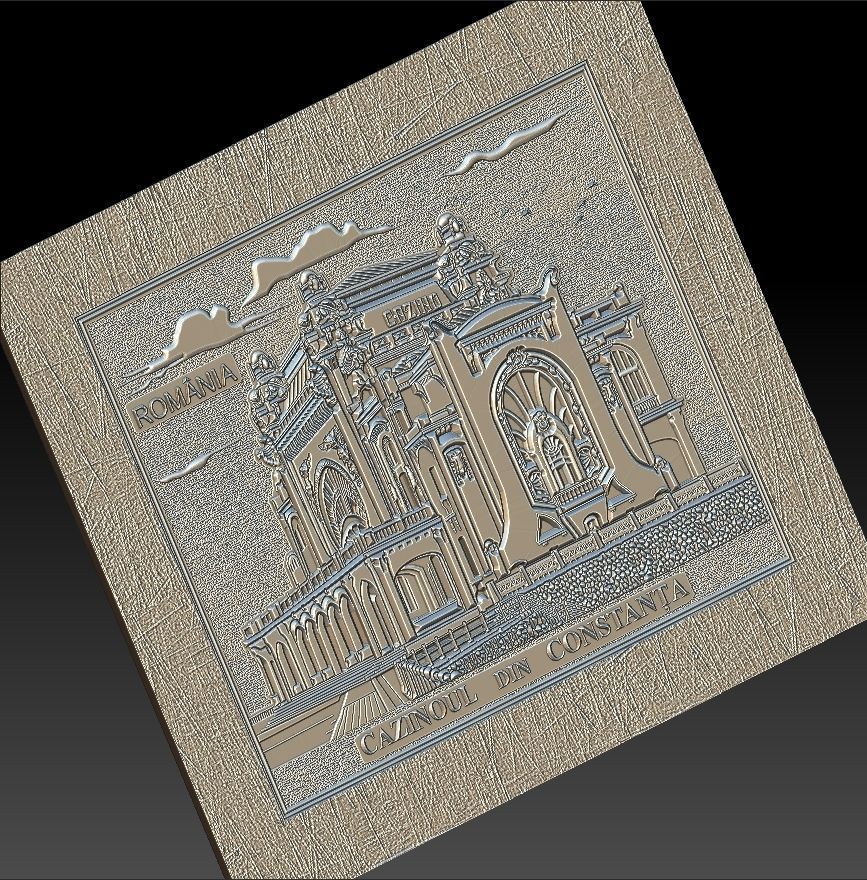 Casino Constanta Romania for Embossing Hot foil Technique 3D print model_2