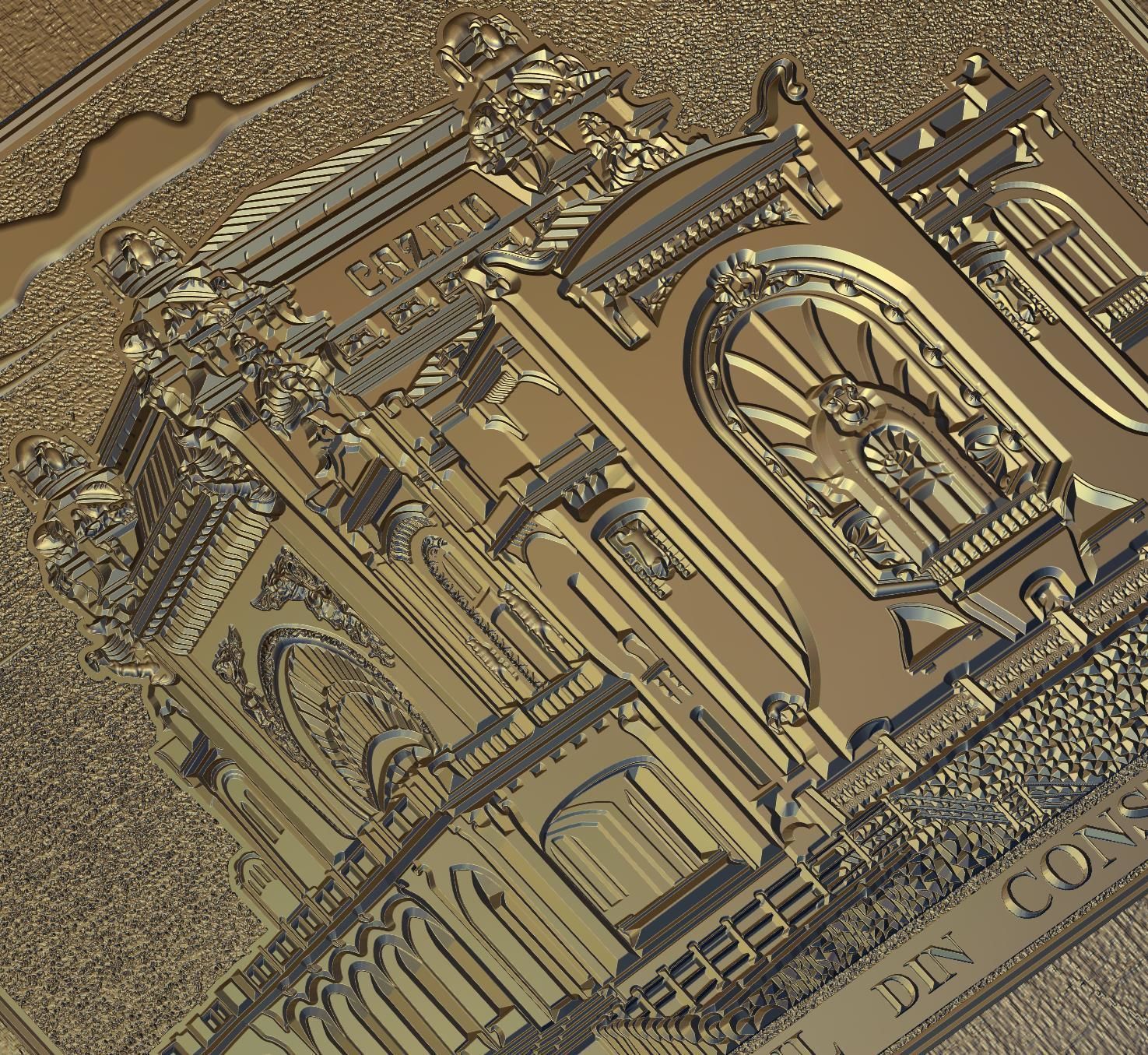 Casino Constanta Romania for Embossing Hot foil Technique 3D print model_8