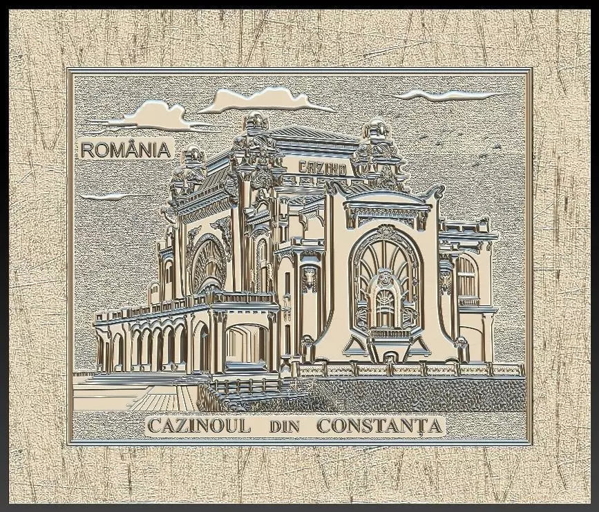 Casino Constanta Romania for Embossing Hot foil Technique 3D print model_0