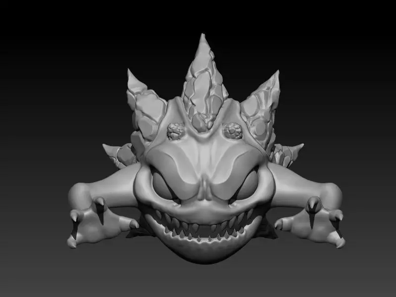 Creature b monster with claws Free low-poly 3D model