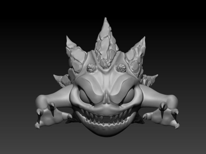 Creature b monster with claws Free low-poly 3D model