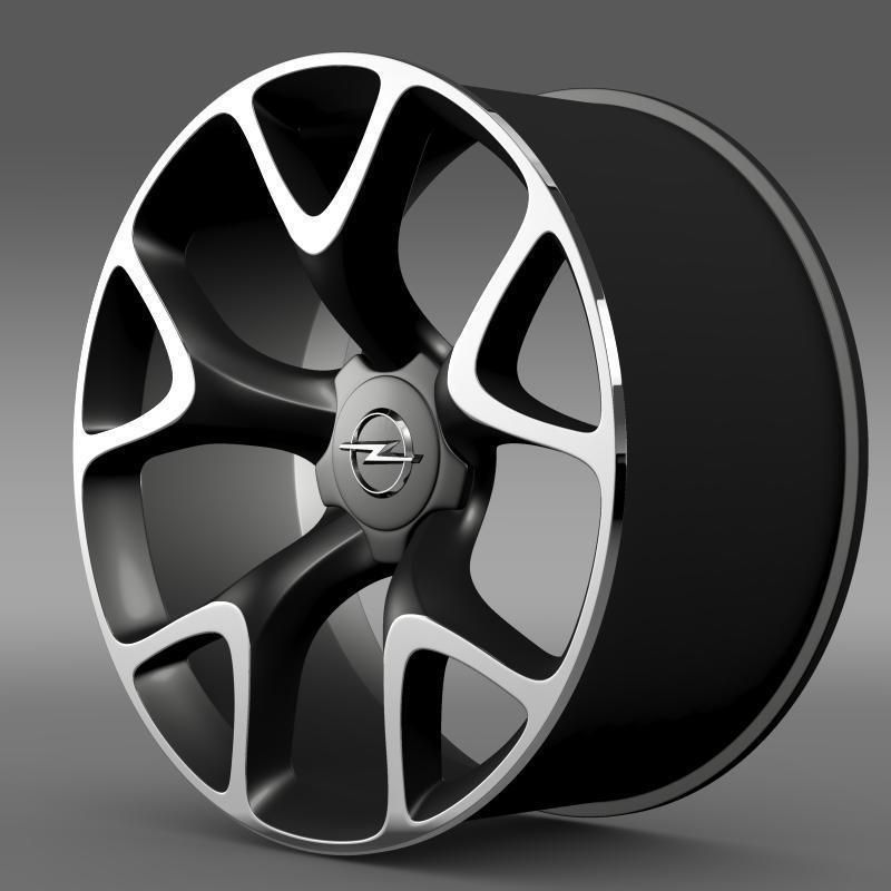 Opel Insignia OPC Concept rim 3D model_4
