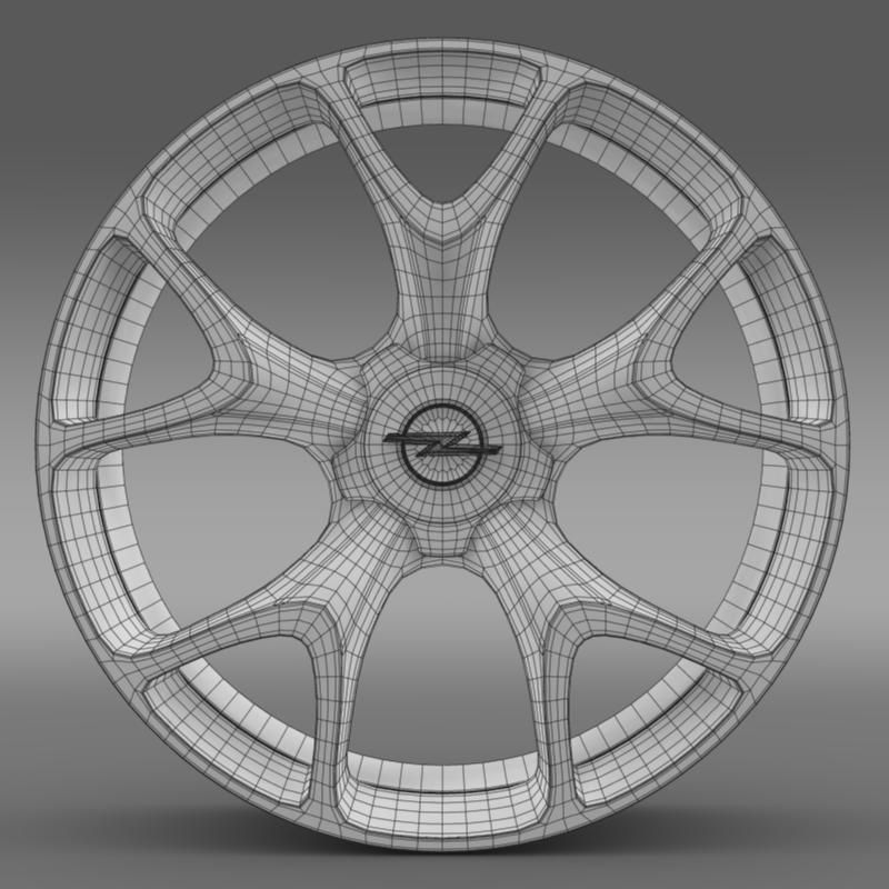 Opel Insignia OPC Concept rim 3D model_6