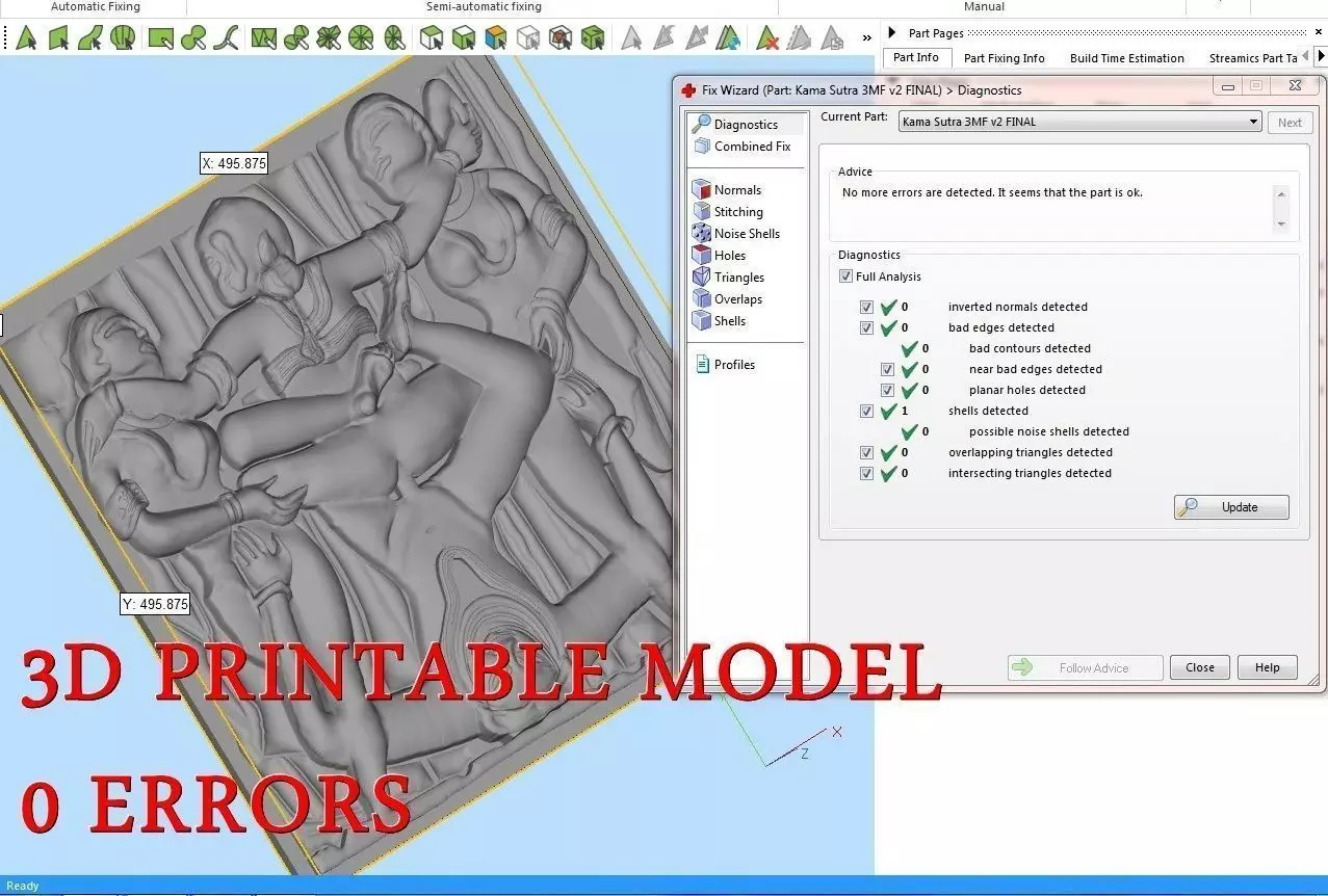 Kama Sutra Basorelief for CNC 3D Router 3D print model_0
