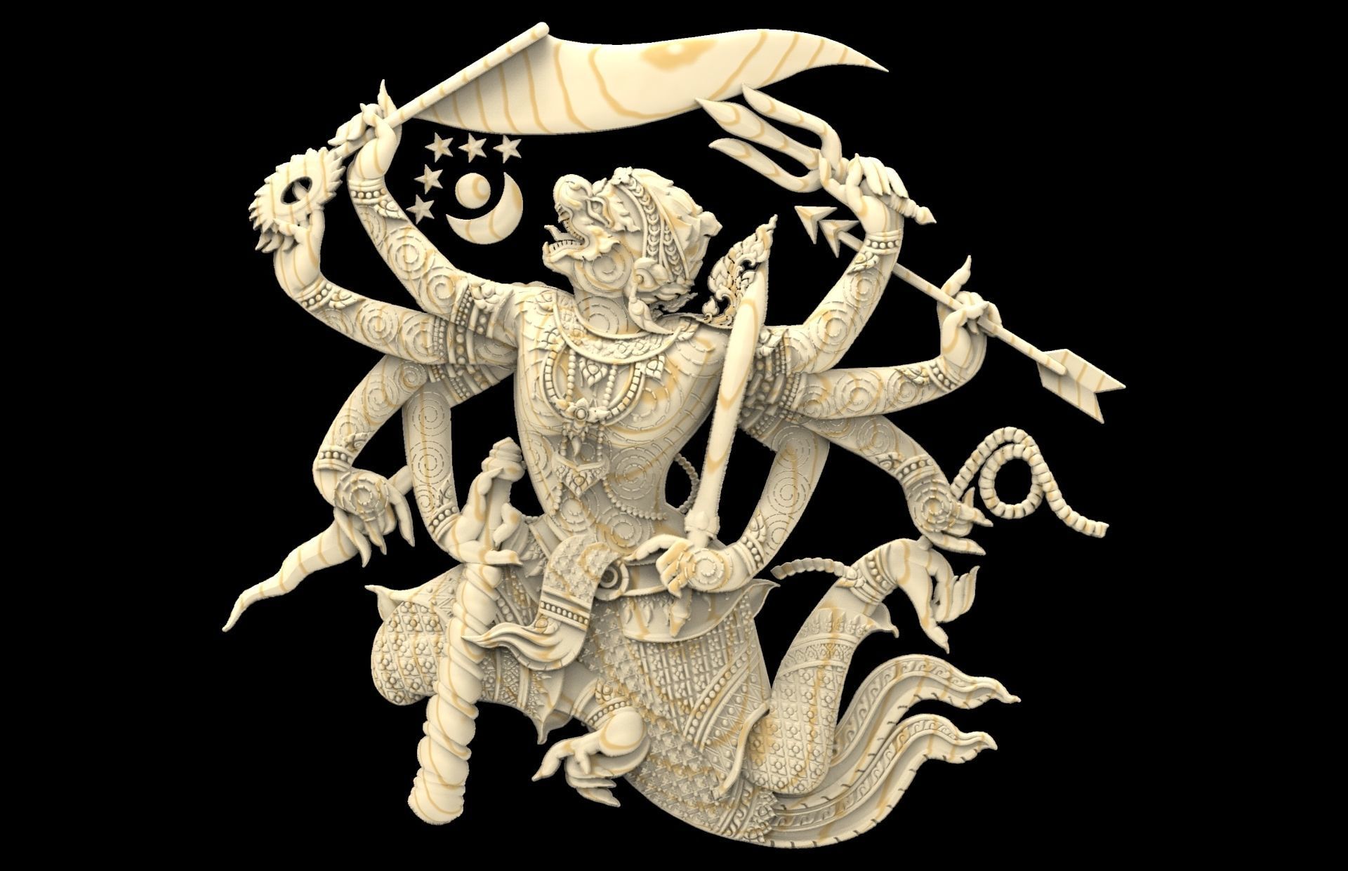 Hanumarn-Ramayana Actor combinator 3D print model_2