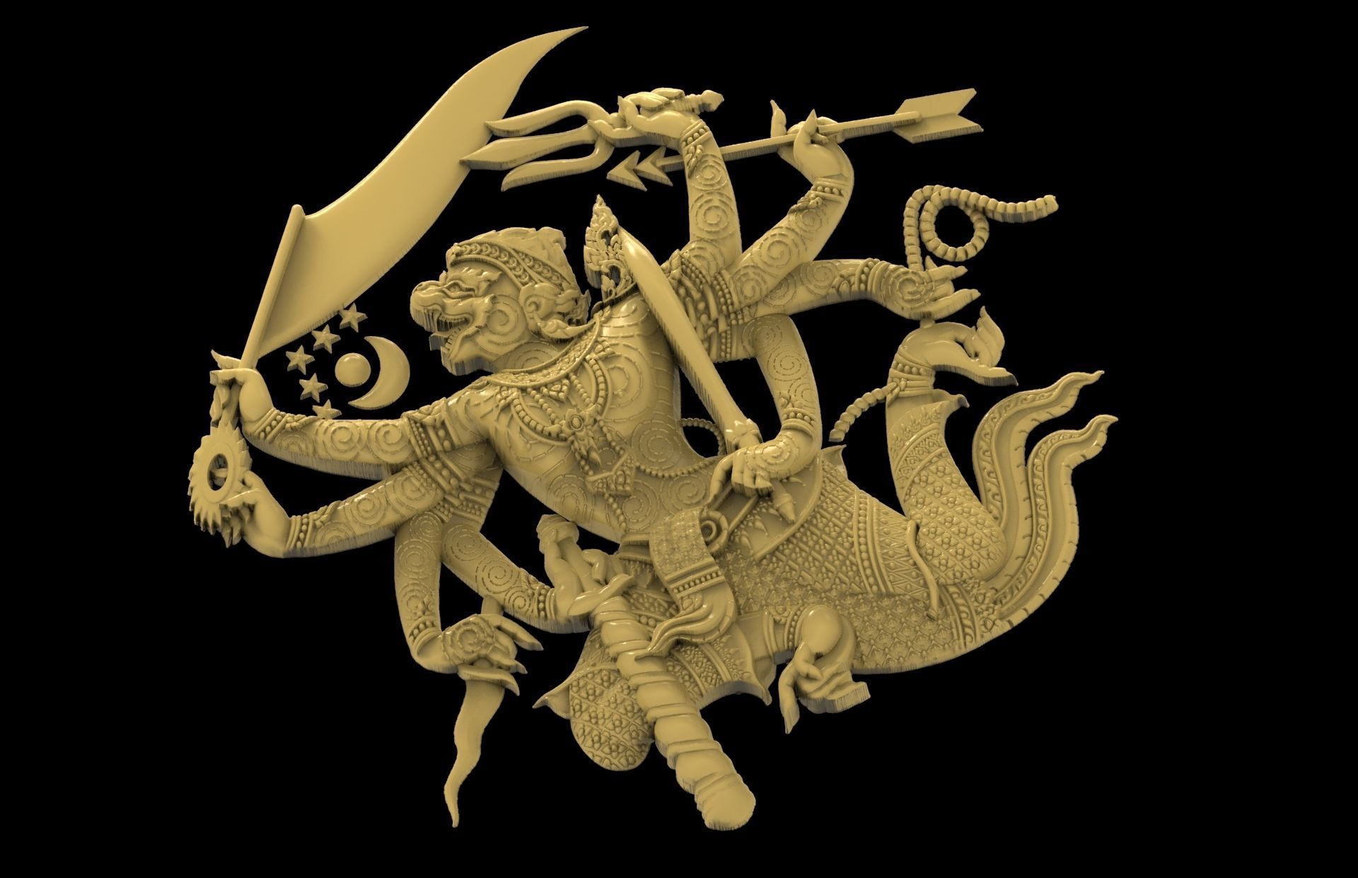 Hanumarn-Ramayana Actor combinator 3D print model_3