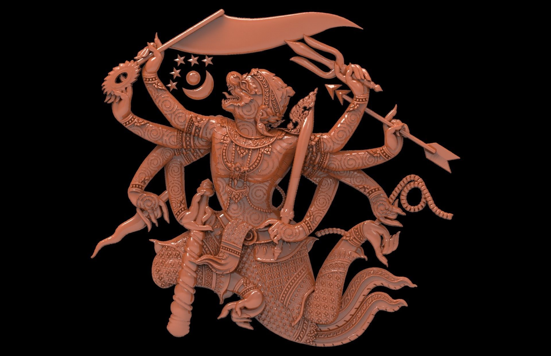 Hanumarn-Ramayana Actor combinator 3D print model_1