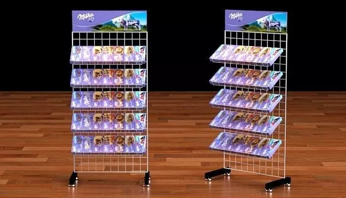 shop rack 2 Low-poly 3D model