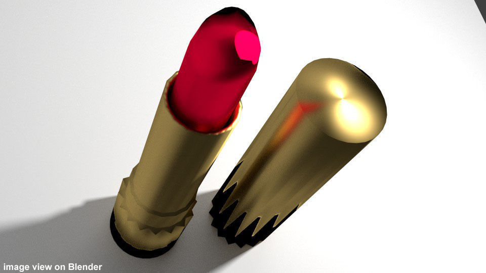 Lipstick v2 3D model_1