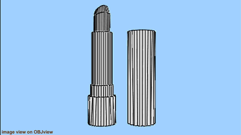 Lipstick v2 3D model_4