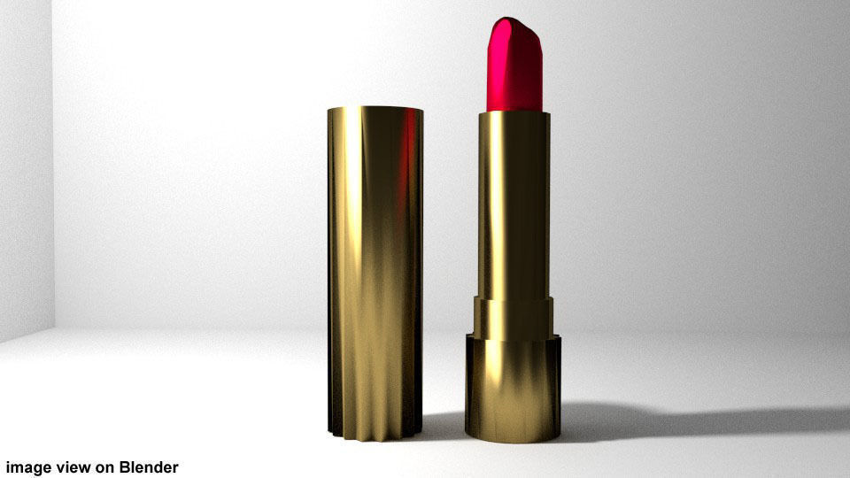 Lipstick v2 3D model_2