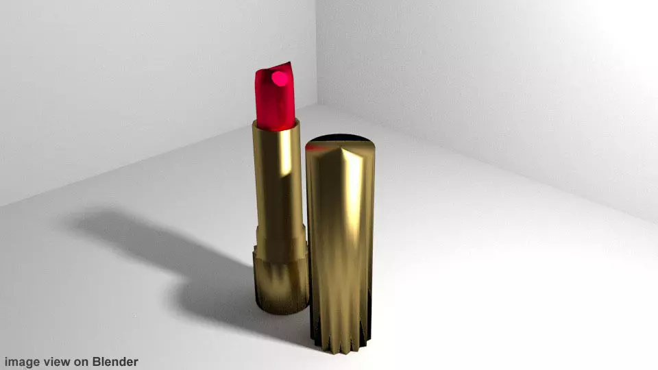Lipstick v2 3D model_0