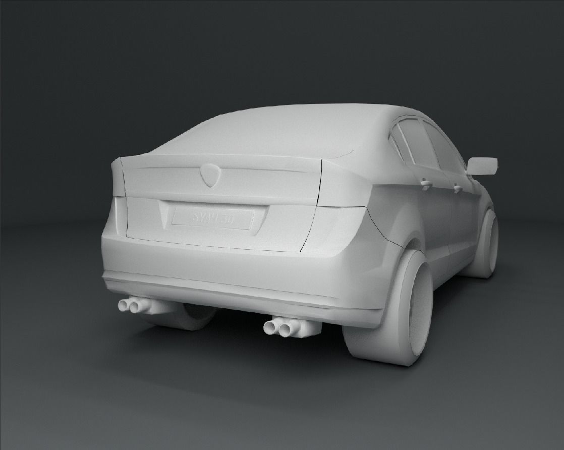 Proton Preve Low-poly 3D model_5