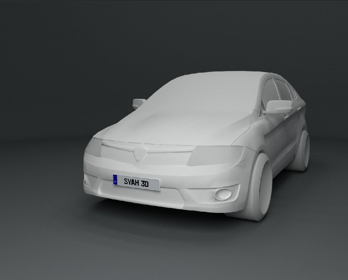 Proton Preve Low-poly 3D model_2
