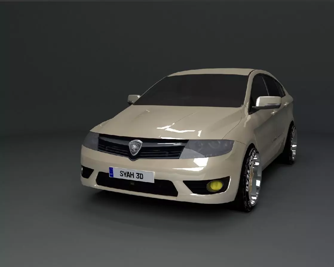 Proton Preve Low-poly 3D model_0