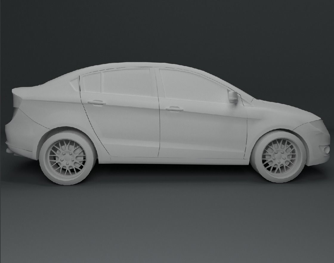 Proton Preve Low-poly 3D model_8