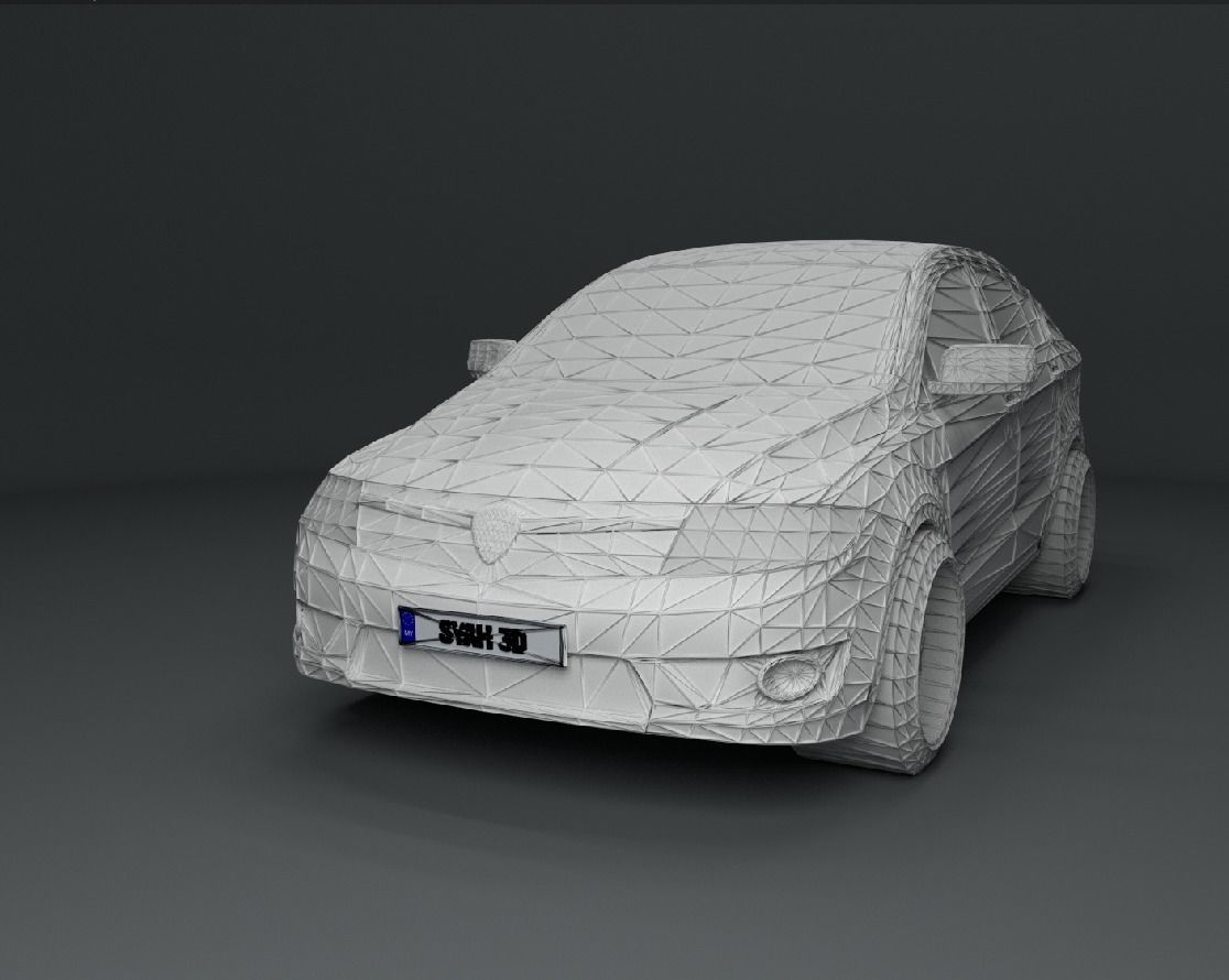 Proton Preve Low-poly 3D model_1