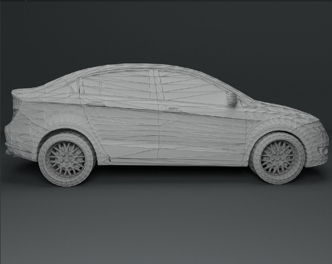 Proton Preve Low-poly 3D model_7
