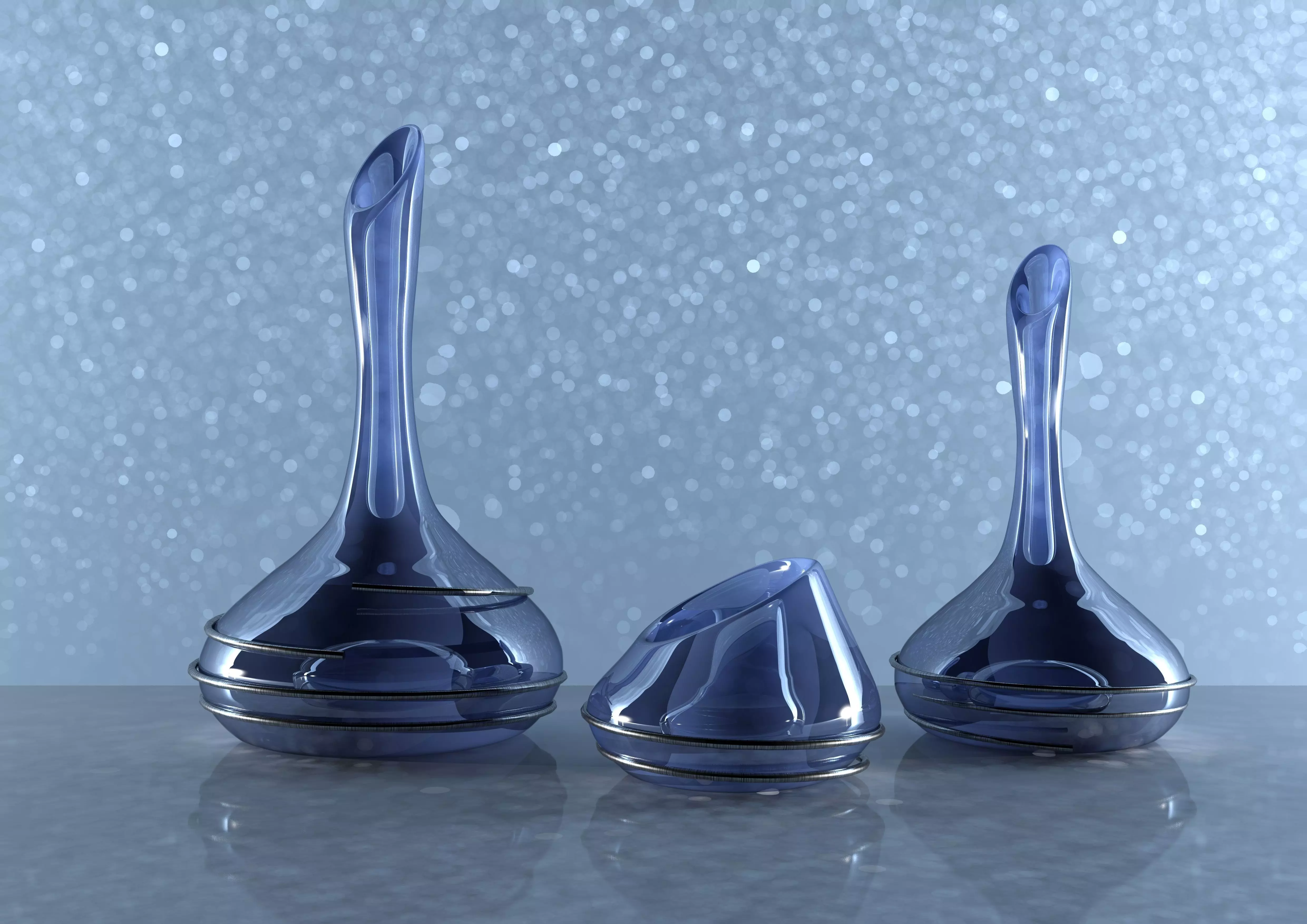 Glass vases 3D model_0