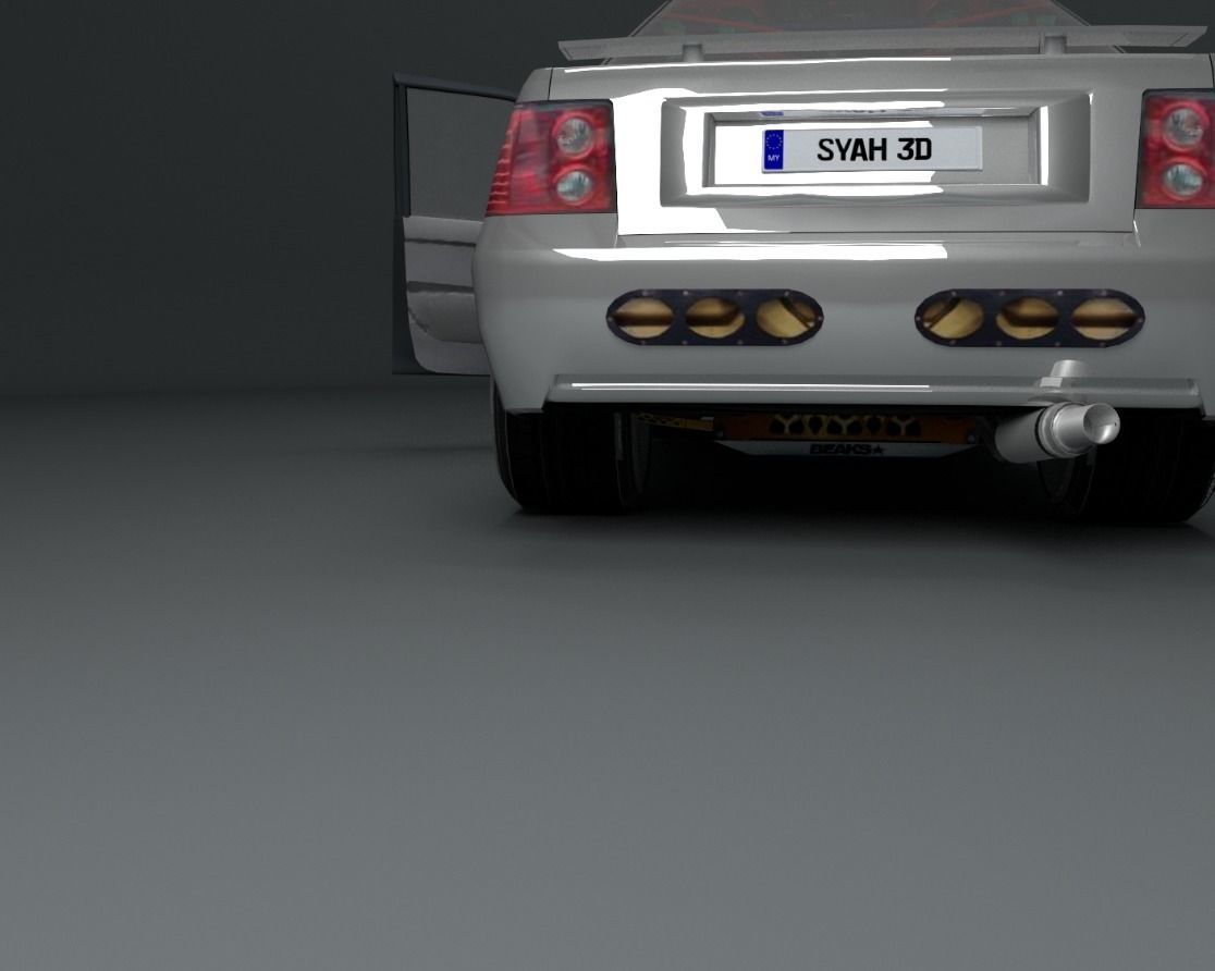 Proton Saga LMST Low-poly 3D model_10