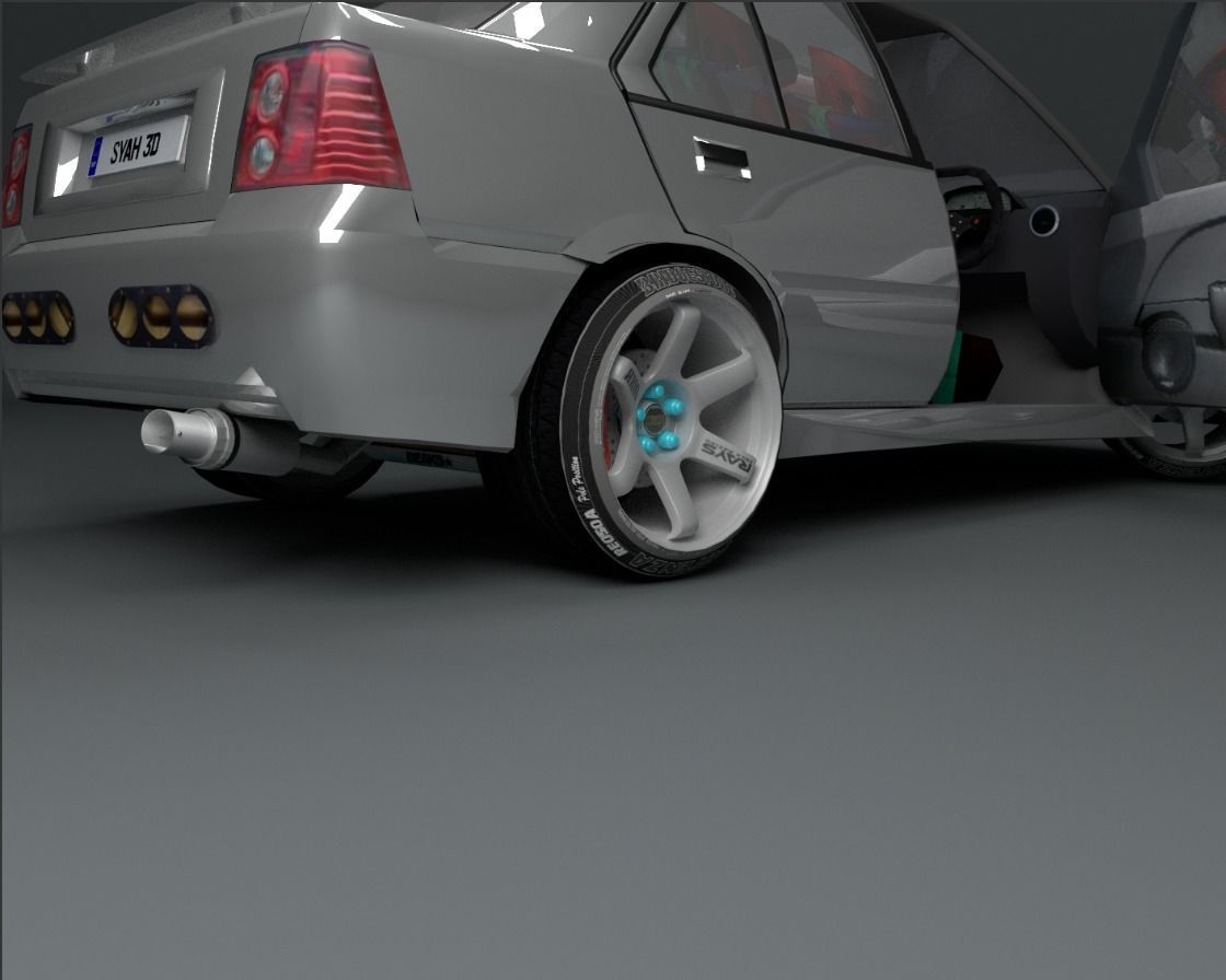 Proton Saga LMST Low-poly 3D model_9