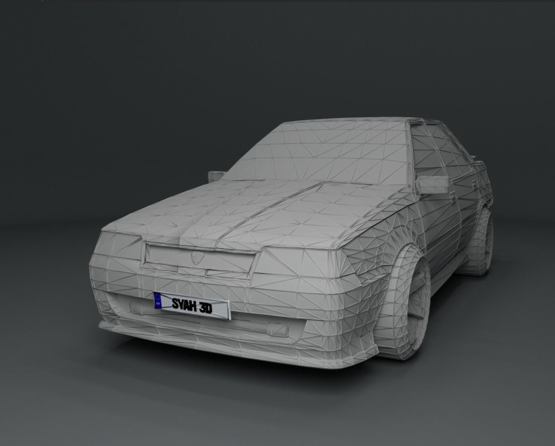 Proton Saga LMST Low-poly 3D model_2