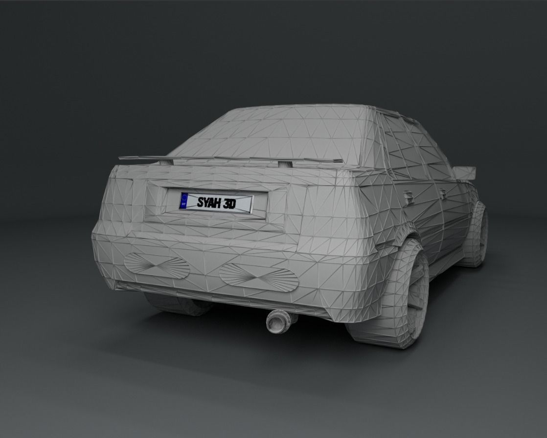 Proton Saga LMST Low-poly 3D model_5
