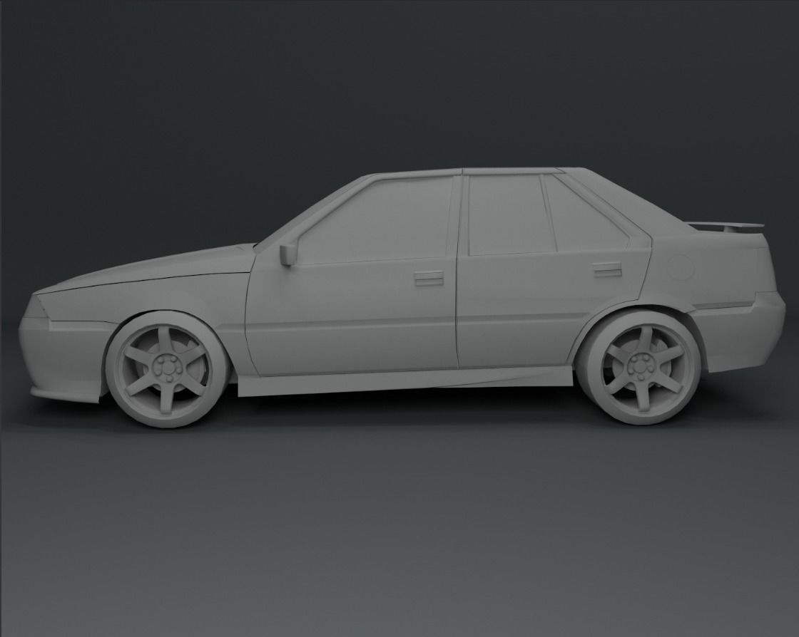 Proton Saga LMST Low-poly 3D model_7