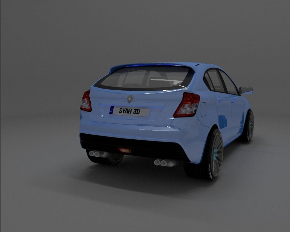 Proton Suprima S Low-poly 3D model_3