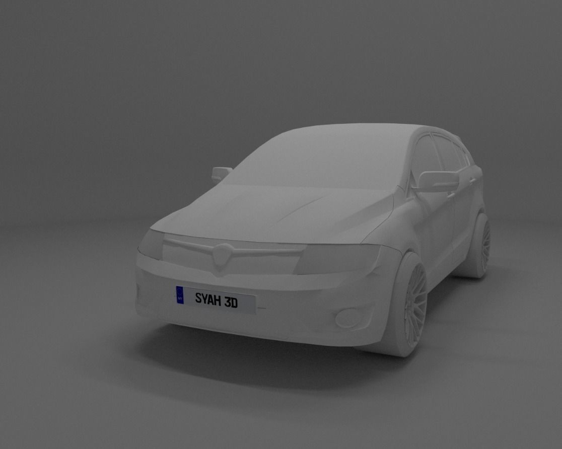 Proton Suprima S Low-poly 3D model_2