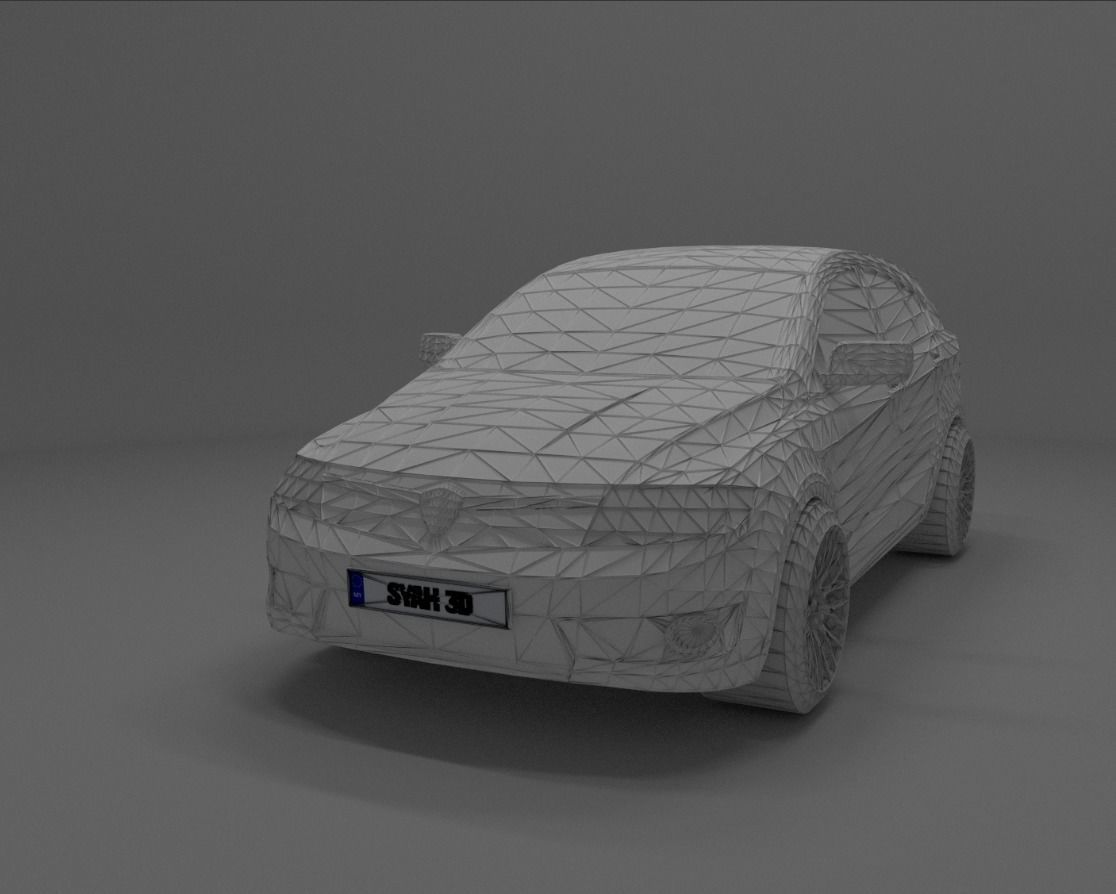 Proton Suprima S Low-poly 3D model_1
